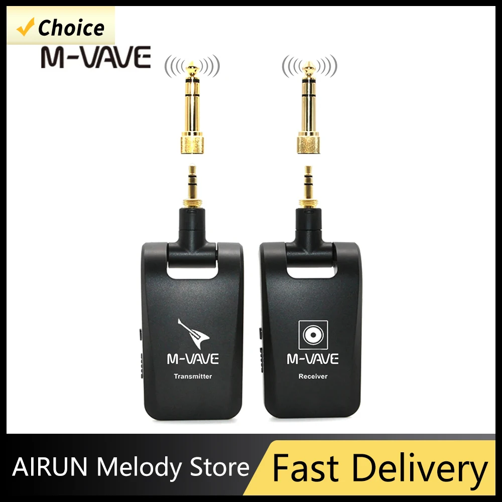 M-VAVE WP-5 2.4GHz Guitar Wireless Transceiver Receiver 6-Channel Rechargeable Transmitte / Stereo 2-in-1 Plug for Live/Studio
M-VAVE WP-5 2.4GHz Guitar Wireless Transceiver Receiver 6-Channel Rechargeable Transmitte / Stereo 2-in-1 Plug for Live/Studio