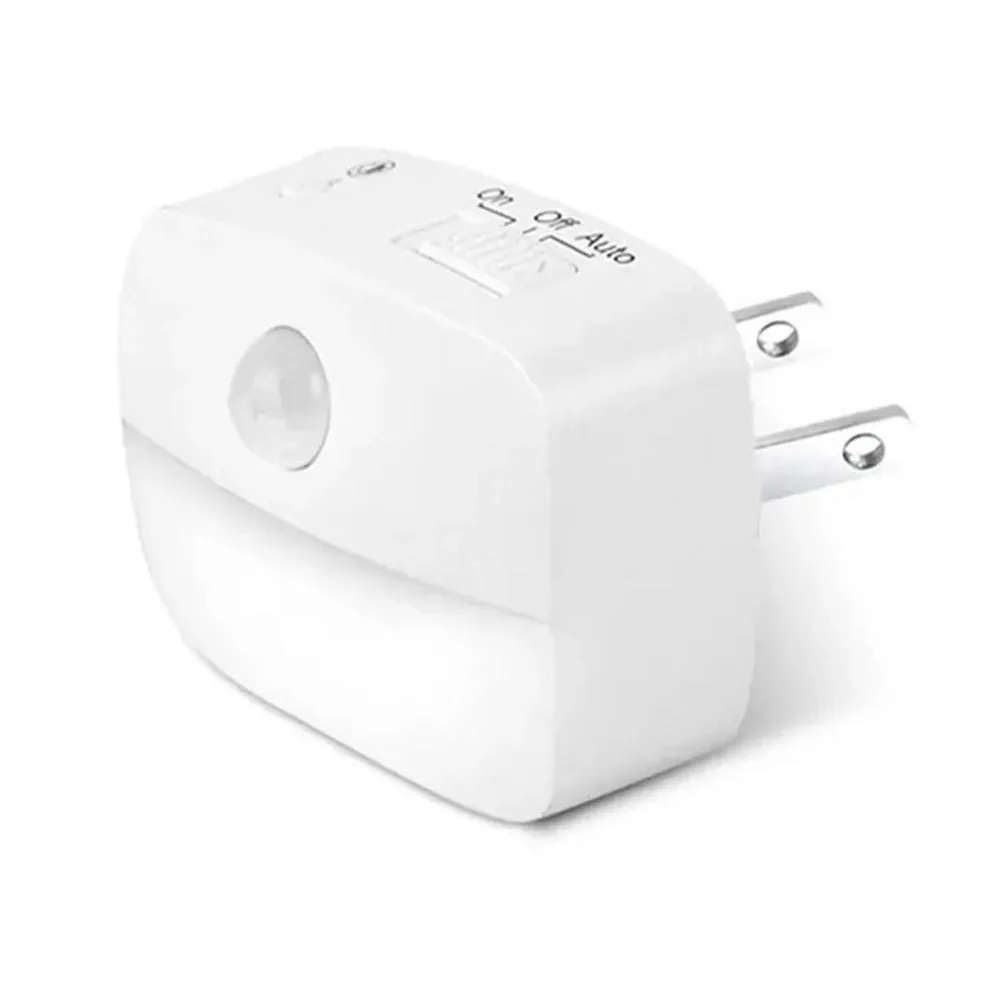 Motion Sensor Induction Light Wireless EU US Plug Mini LED Night Light Energy Saving Battery Operated Bedside Night Lamp Kitchen
