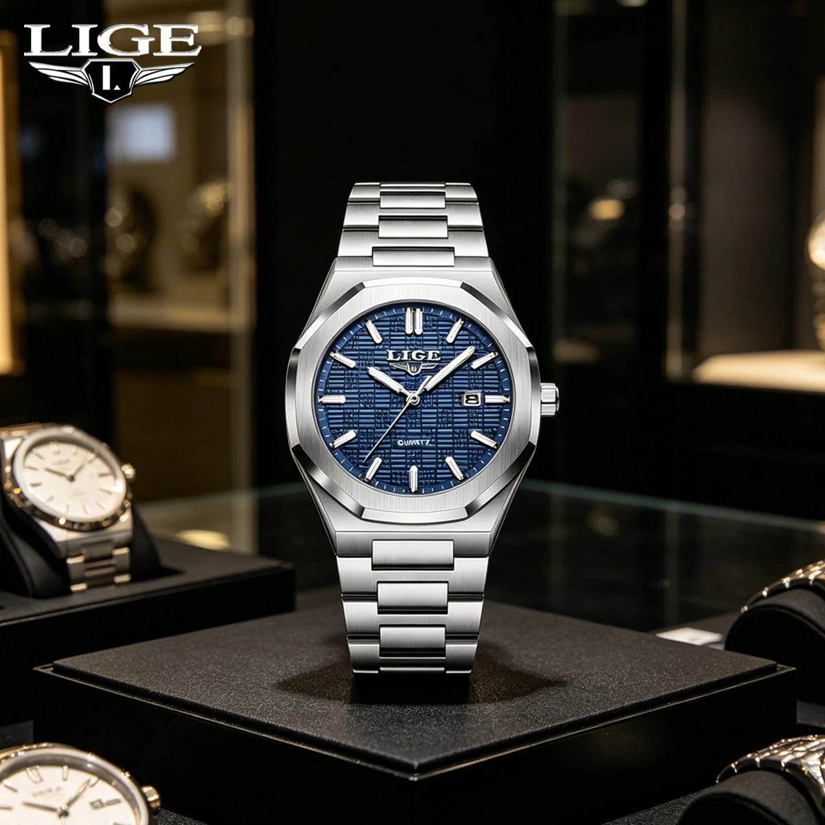 LIGE Luxury Men Watch Top Original Waterproof Luminous Chronograph Man Wristwatch Stainless Steel Quartz Men's Watches Reloj
LIGE Luxury Men Watch Top Original Waterproof Luminous Chronograph Man Wristwatch Stainless Steel Quartz Men's Watches Reloj