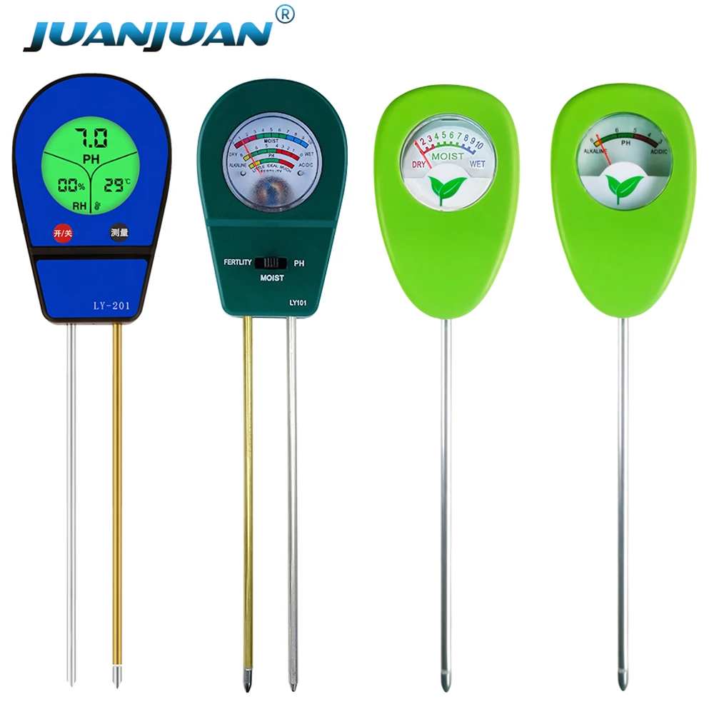 Функция детектора почвы для цветочных растений, тестер почвы 1/2/3 в 1, анализатор pH/температуры/влажности/плодости, измеритель pH почвы для садового газона
Функция детектора почвы для цветочных растений, тестер почвы 1/2/3 в 1, анализатор pH/температуры/влажности/плодости, измеритель pH почвы для садового газона