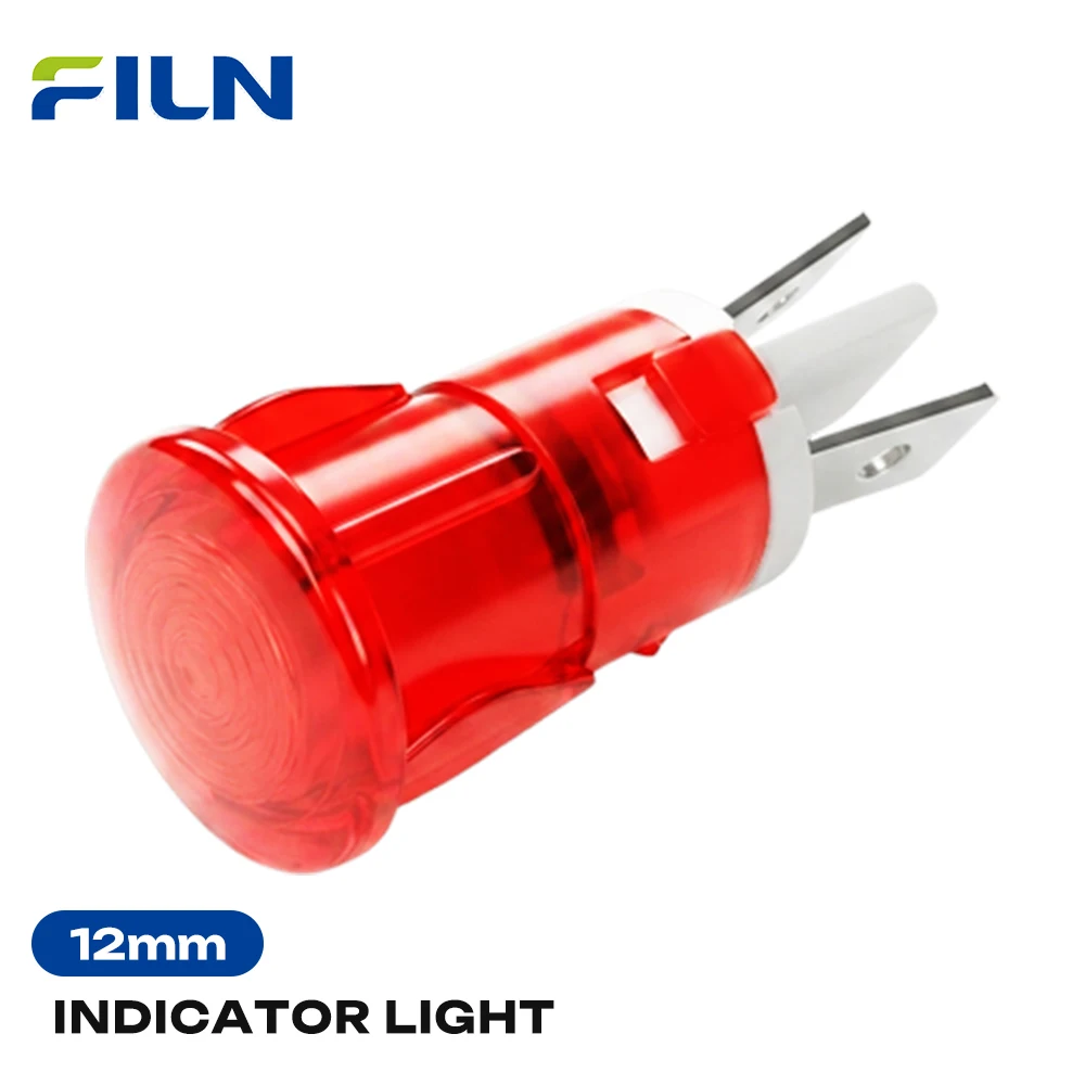 FILN 3PCS 12mm IP67 Waterproof Warning Lamp LED Indicator Light 12v-24v for Home Auto Pet Water Fountain Drinking Control Panels
FILN 3PCS 12mm IP67 Waterproof Warning Lamp LED Indicator Light 12v-24v for Home Auto Pet Water Fountain Drinking Control Panels