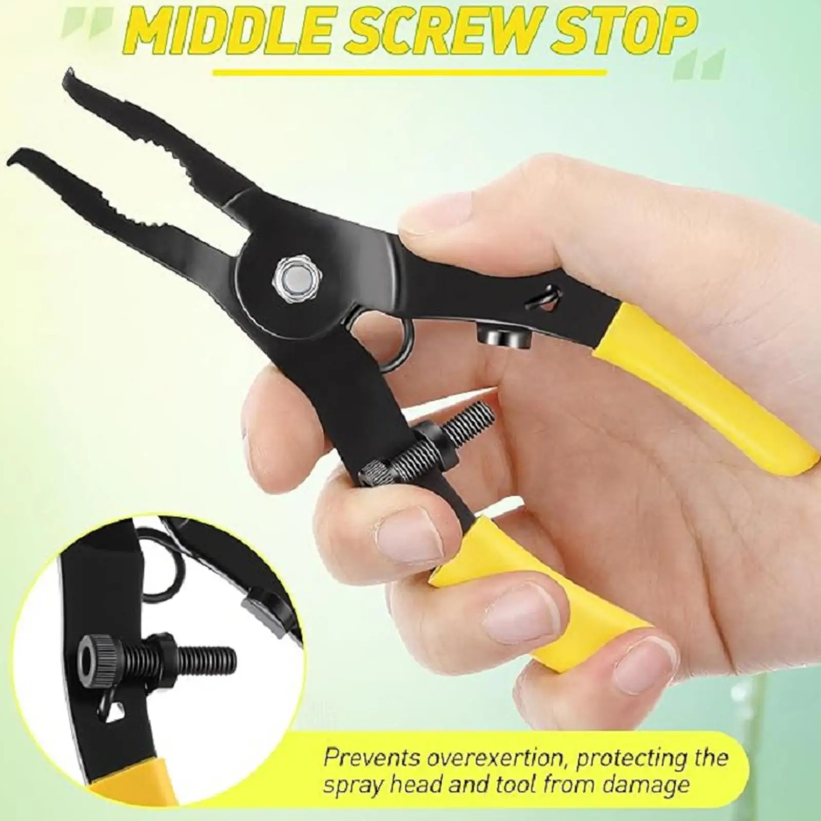 Ergonomic Spray Head Pliers Water Pump Pliers Tool for Garden Sprinkler System Maintenance Kit
Ergonomic Spray Head Pliers Water Pump Pliers Tool for Garden Sprinkler System Maintenance Kit