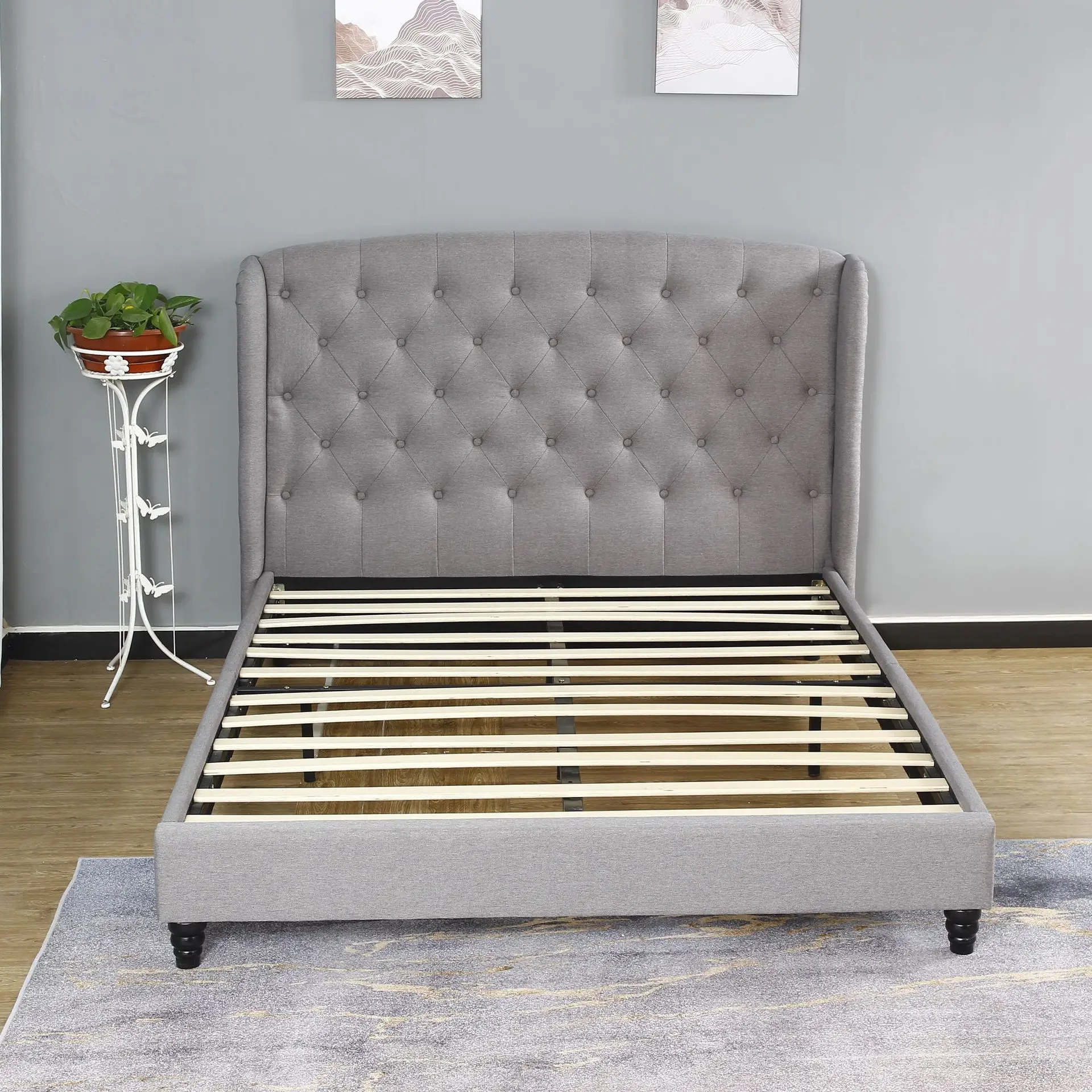 Furniture Customization Full Size Modern Metal Wood Platform Bed Frame for Home Hotel
Furniture Customization Full Size Modern Metal Wood Platform Bed Frame for Home Hotel