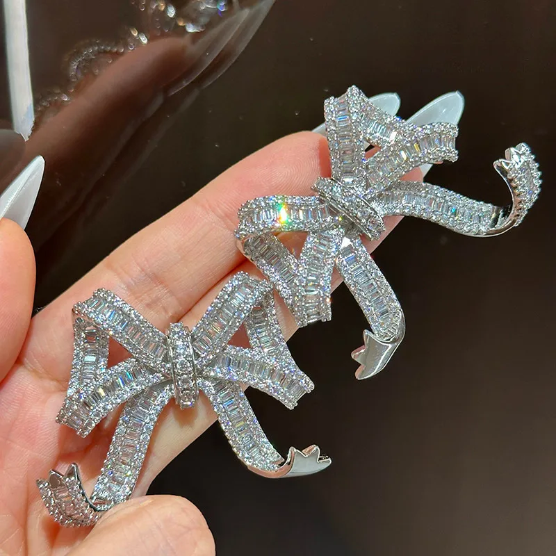 Exquisite Elegant Flower Light Luxury New Zircon Long Earrings
Exquisite Elegant Flower Light Luxury New Zircon Long Earrings