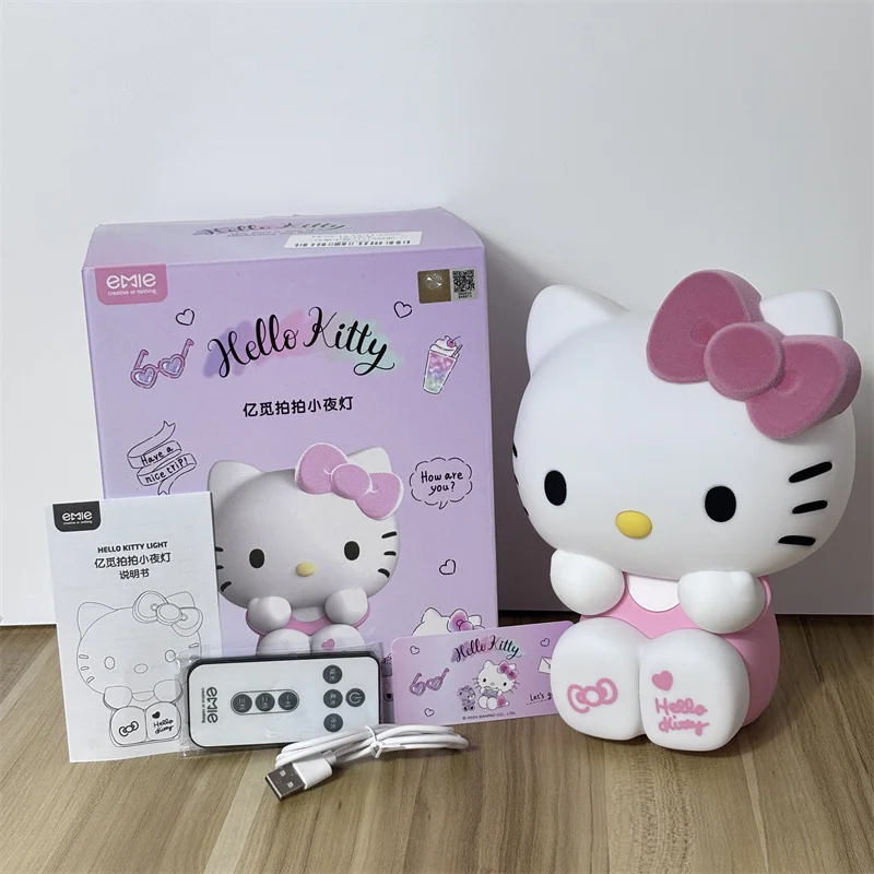 Sanrio Anime HelloKitty Pat Night Light Bedroom Bedlight Lamp Desktop Model Ornaments Home Decoration Children Birthday Gift Toy
Sanrio Anime HelloKitty Pat Night Light Bedroom Bedlight Lamp Desktop Model Ornaments Home Decoration Children Birthday Gift Toy