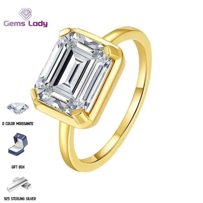 GEMS LADY 18-каратное позолоченное кольцо с муассанитом 4 карата для женщин, ювелирные изделия из стерлингового серебра 925 пробы, нишевое легкое роскошное женское кольцо с бриллиантом
GEMS LADY 18-каратное позолоченное кольцо с муассанитом 4 карата для женщин, ювелирные изделия из стерлингового серебра 925 пробы, нишевое легкое роскошное женское кольцо с бриллиантом