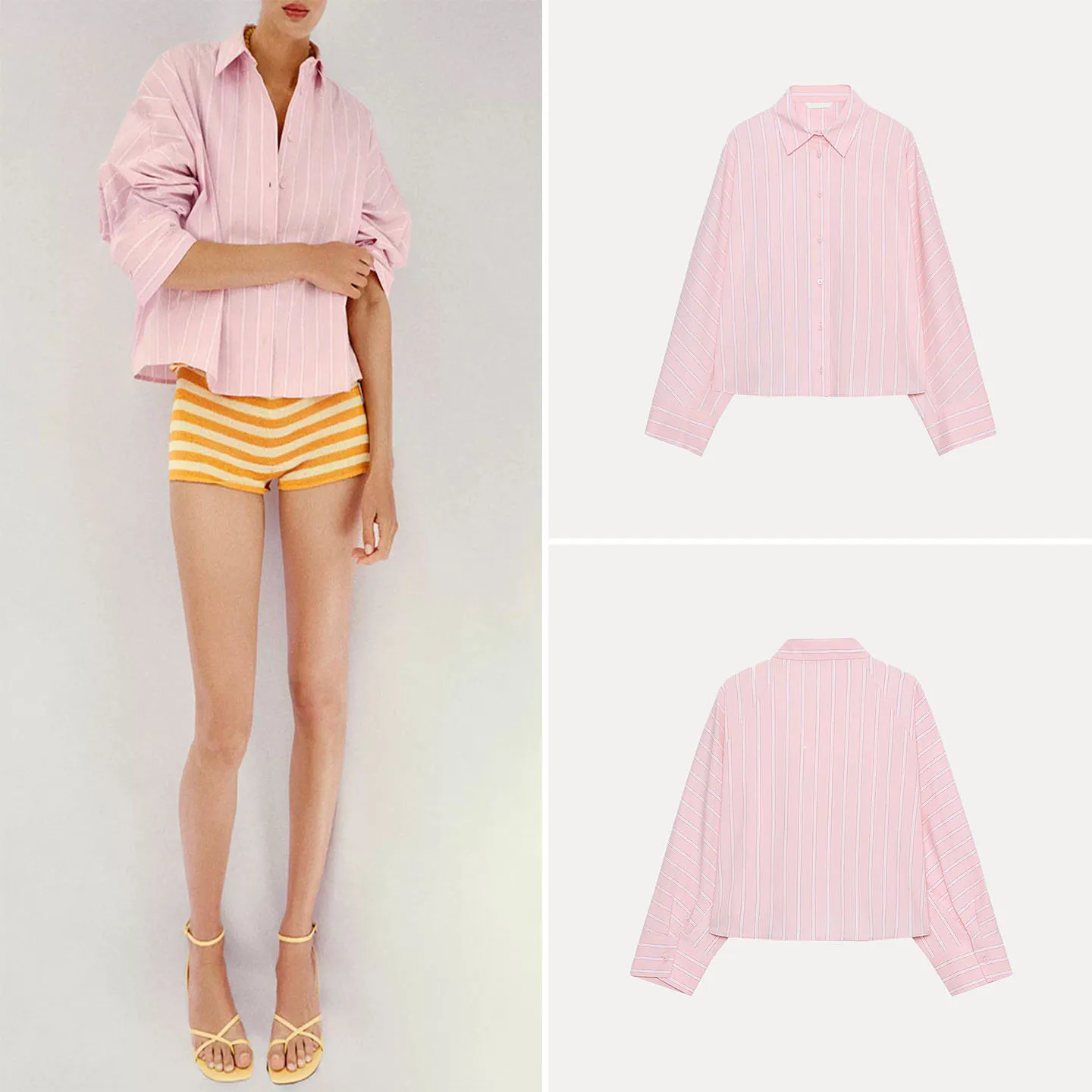 Women's Casual Striped Shirt Long Sleeve Wide Sleeve Turn-down Collar Breathable Summer Fashion 2026 Zadata Other Material
Women's Casual Striped Shirt Long Sleeve Wide Sleeve Turn-down Collar Breathable Summer Fashion 2026 Zadata Other Material