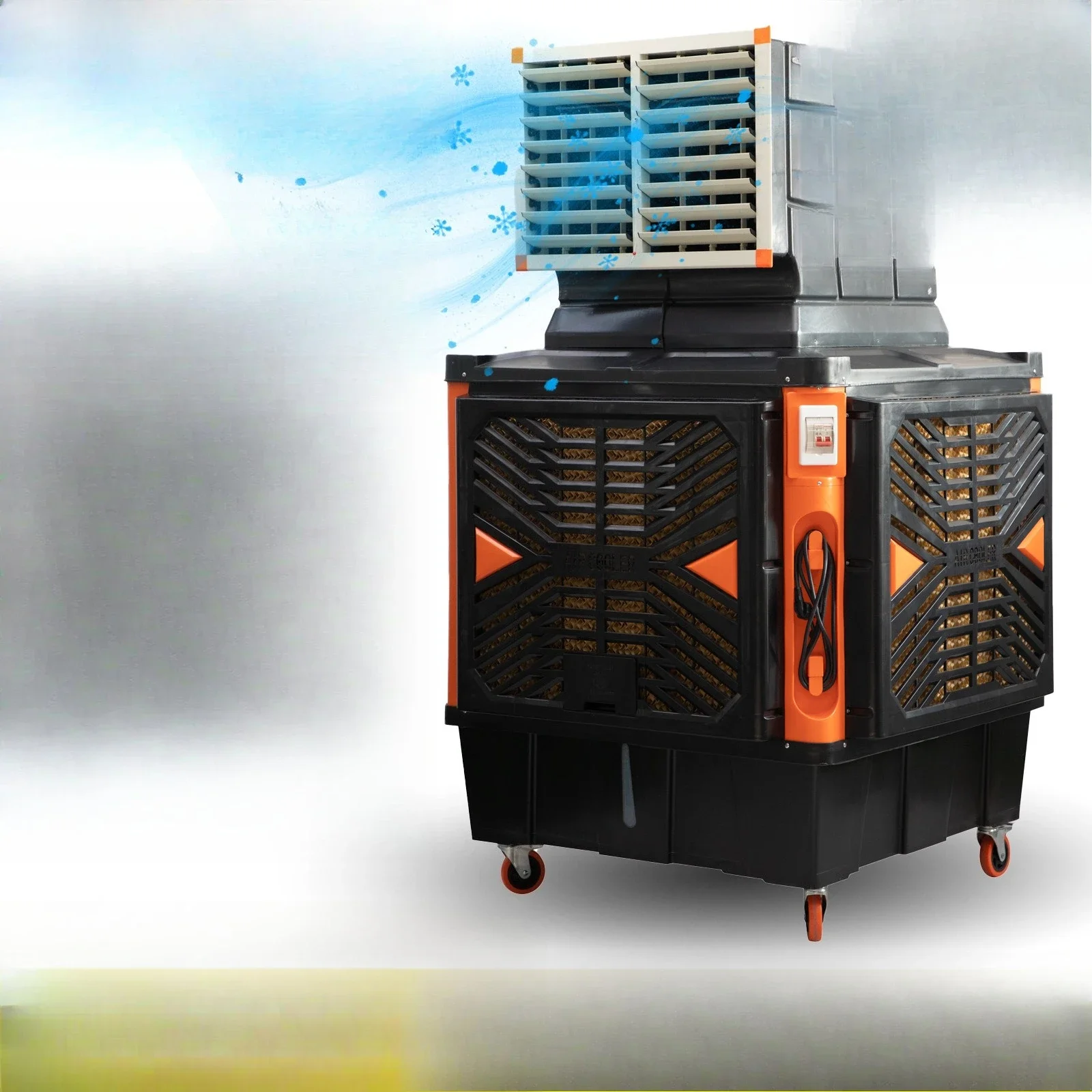 Industrial air cooler, large metal air conditioner fan refrigeration, household water mobile, commercial wor
Industrial air cooler, large metal air conditioner fan refrigeration, household water mobile, commercial wor