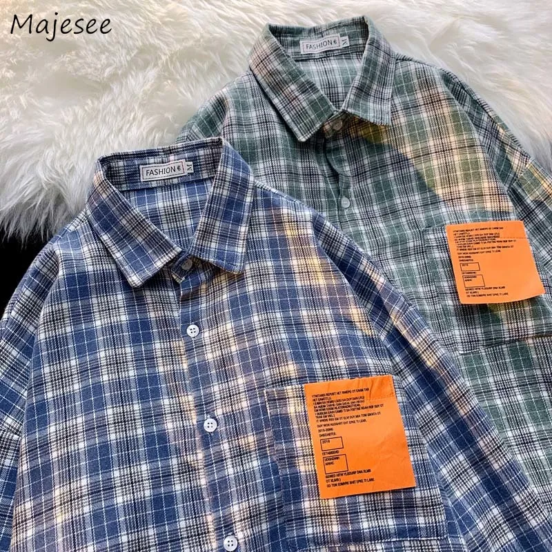Shirts Men Plaid Spring Retro Unisex Long Sleeve Design All-match Office Students BF Trendy Harajuku Chemise Homme Classic Loose
Shirts Men Plaid Spring Retro Unisex Long Sleeve Design All-match Office Students BF Trendy Harajuku Chemise Homme Classic Loose