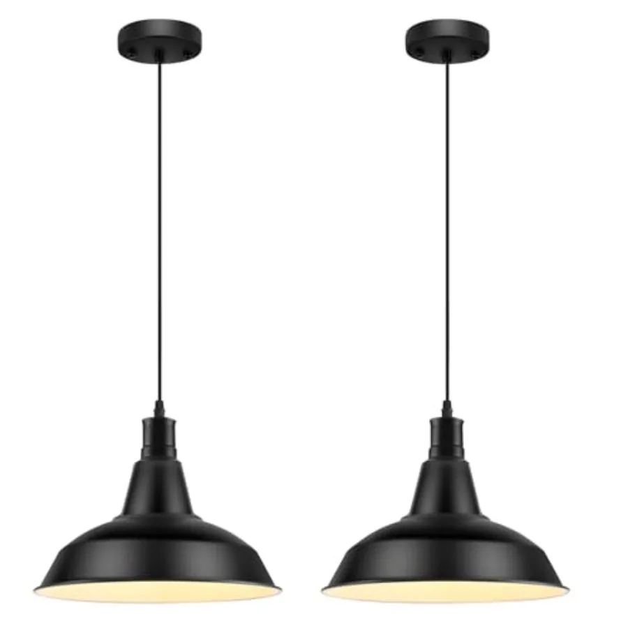 Pendant Light Fixtures, 2Pcs Farmhouse Kitchen Island Lights Fixture, Industrial Hanging Pendant Lighting for Dining Room Bedro
Pendant Light Fixtures, 2Pcs Farmhouse Kitchen Island Lights Fixture, Industrial Hanging Pendant Lighting for Dining Room Bedro