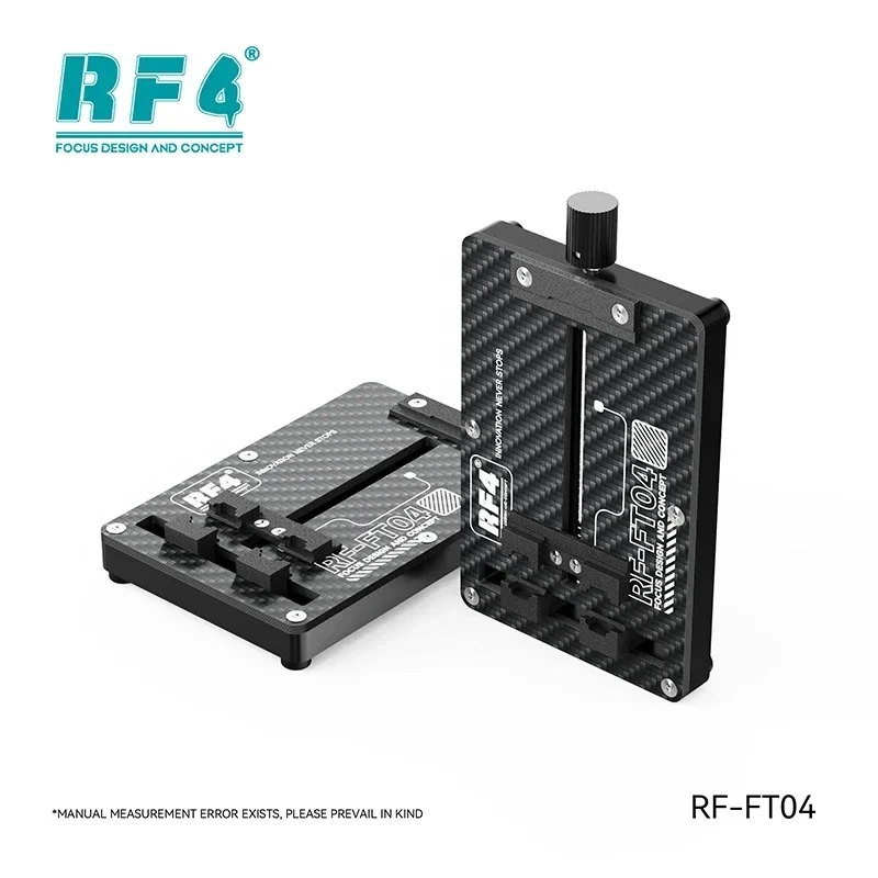 RF4 RF-FT04/FT05 Чип печатной платы телефона Регулируемый ремонтный приспособление для процессора мобильного телефона NAND WIFI IC Ремонт Фиксированный зажим Держатель Инструменты
RF4 RF-FT04/FT05 Чип печатной платы телефона Регулируемый ремонтный приспособление для процессора мобильного телефона NAND WIFI IC Ремонт Фиксированный зажим Держатель Инструменты