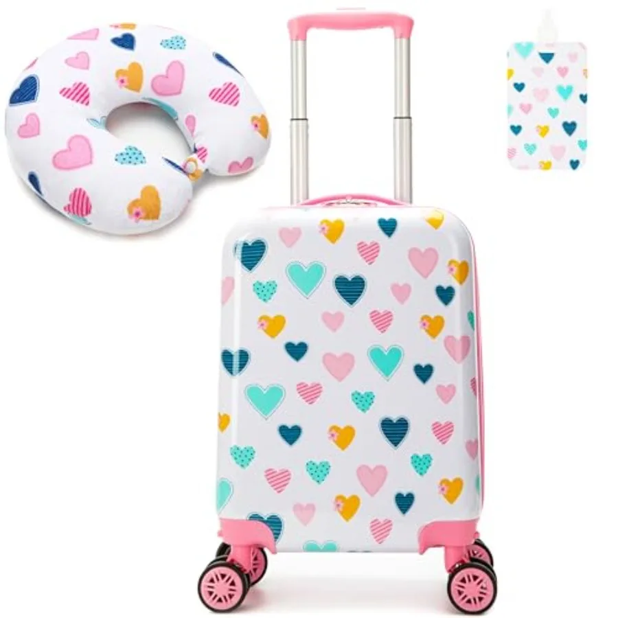 Kid's Luggage Set 2 Pcs Suitcase Set Hardside Luggage with Spinner Wheels Girls Carry on Toddler Travel Rolling Suitcase with N
Kid's Luggage Set 2 Pcs Suitcase Set Hardside Luggage with Spinner Wheels Girls Carry on Toddler Travel Rolling Suitcase with N