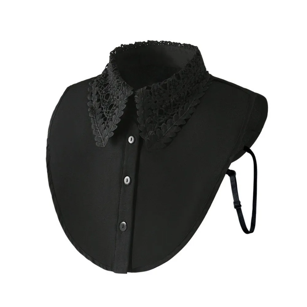 Floral Lace Detachable Fake Collar Adjustable Hollow-out Design Decorative Half Collar Crochet Polyester False Collar Accessory
Floral Lace Detachable Fake Collar Adjustable Hollow-out Design Decorative Half Collar Crochet Polyester False Collar Accessory