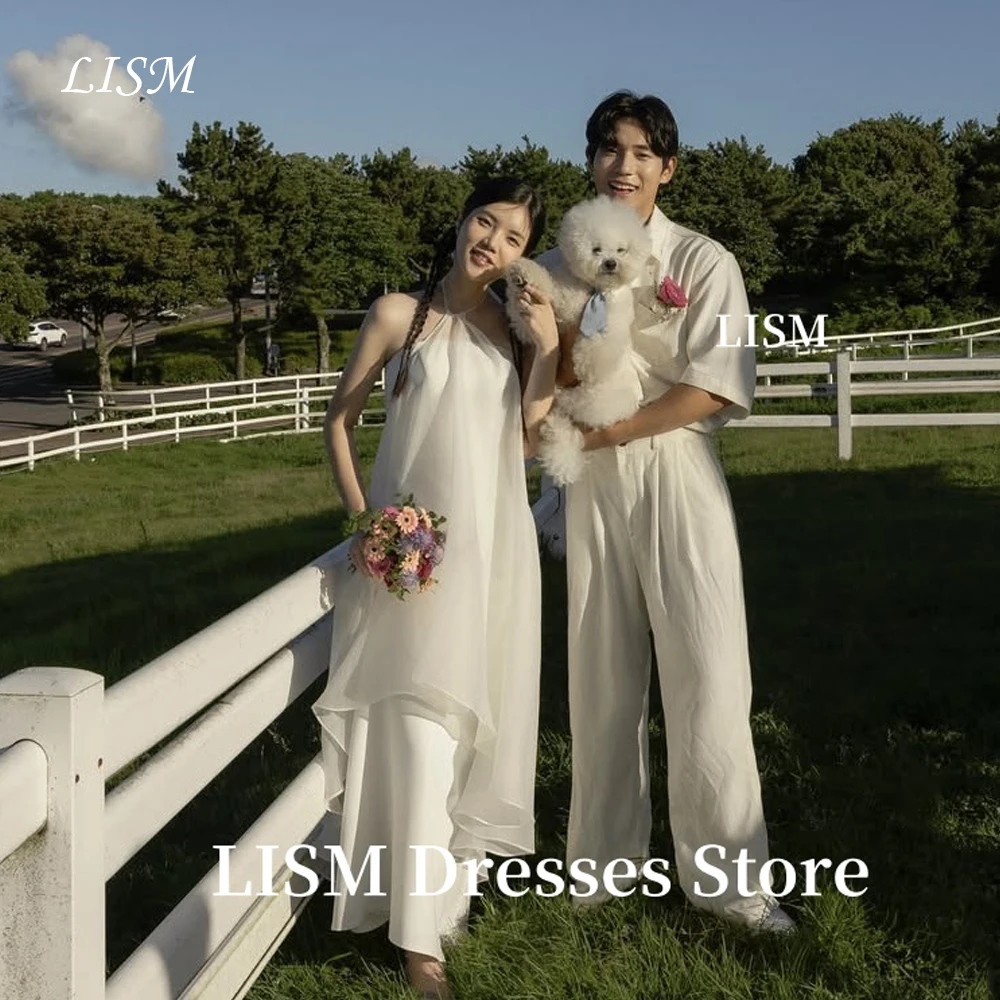 LISM Halter A-Line Korea Wedding Party Dresses Photo Shoot Silk Organza Elegant Bridal Gowns웨딩드레스 Customized Corsets Long Length
LISM Halter A-Line Korea Wedding Party Dresses Photo Shoot Silk Organza Elegant Bridal Gowns웨딩드레스 Customized Corsets Long Length