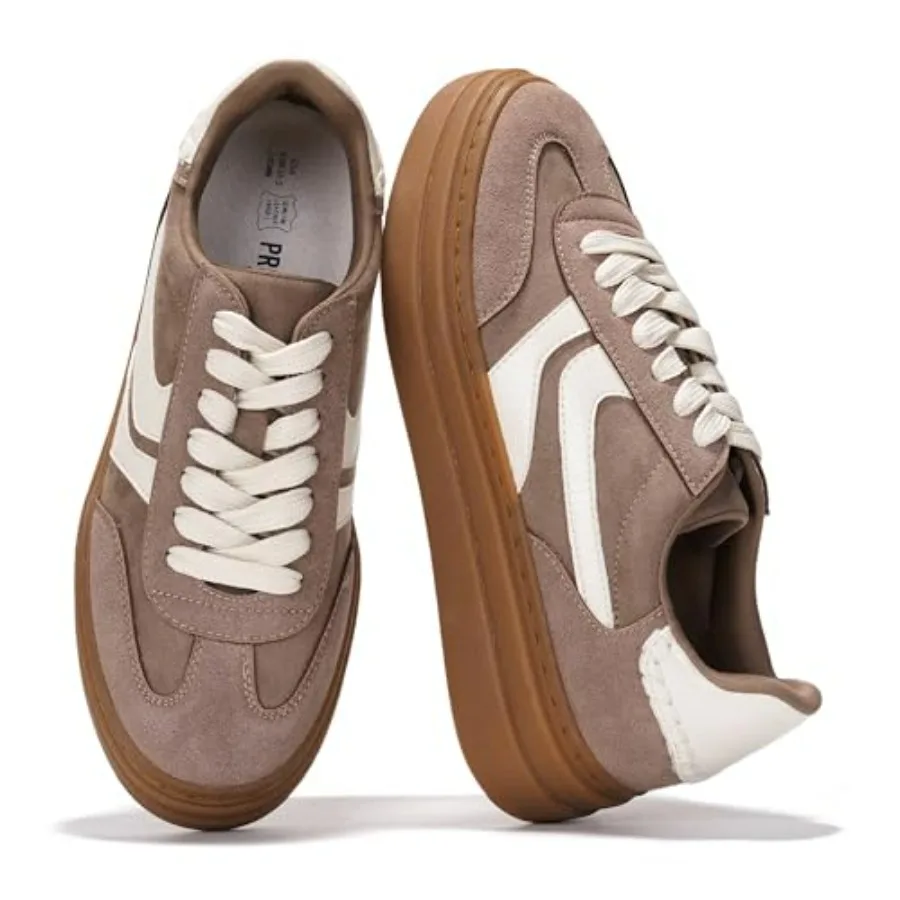 Platform Sneakers for Women Footwear - Memory Foam Insole Womens Shoes, Lightweight and Non-Slip Sole Lace Up Fashion Sneakers
Platform Sneakers for Women Footwear - Memory Foam Insole Womens Shoes, Lightweight and Non-Slip Sole Lace Up Fashion Sneakers