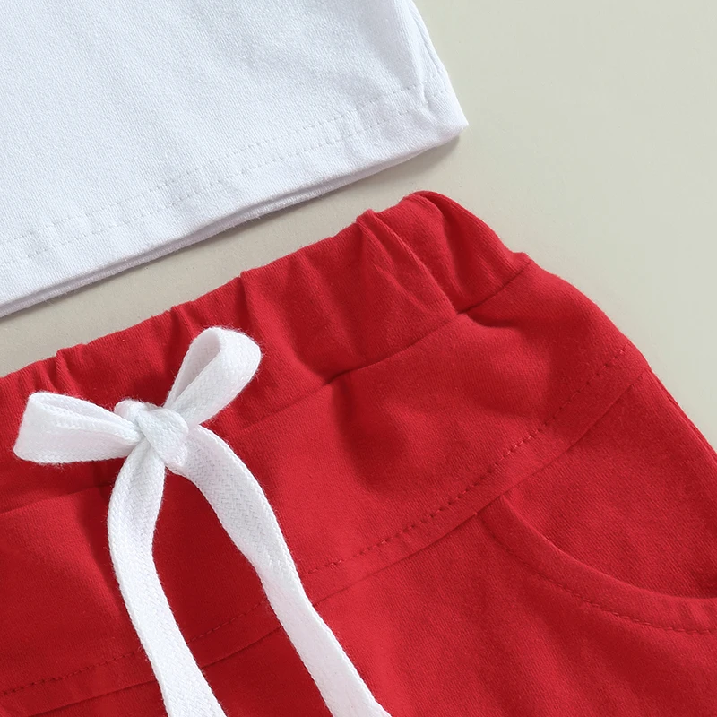 Toddler Boys 2-Piece Outfit Short Sleeve Graphic Tee with Drawstring Waist Shorts Set for Summer Playtime
Toddler Boys 2-Piece Outfit Short Sleeve Graphic Tee with Drawstring Waist Shorts Set for Summer Playtime