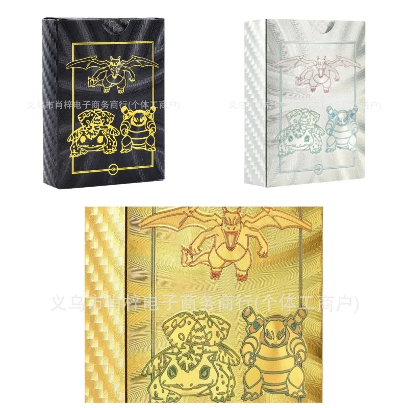 55PCS Cute Anime Pikachus Series Gold Foil Card Kawaii Cartoon Role Creativity HD Printing Card Parent-child Interactive Toys
55PCS Cute Anime Pikachus Series Gold Foil Card Kawaii Cartoon Role Creativity HD Printing Card Parent-child Interactive Toys
