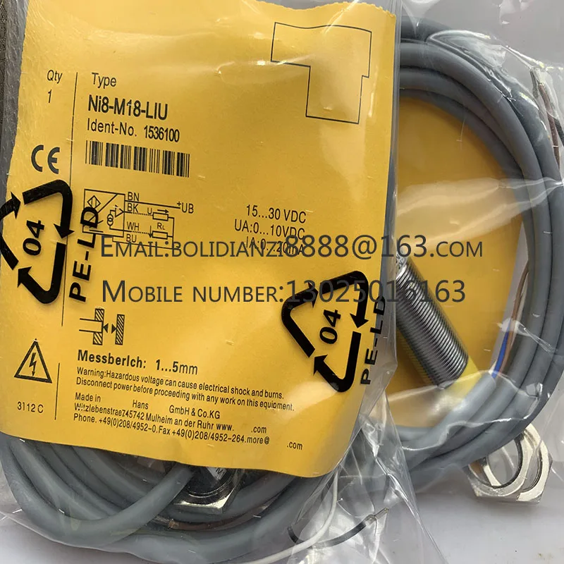 The brand-new original sensor NI8-M18-LIU NI8-M18-LIU/2M warranty for one year in stock
The brand-new original sensor NI8-M18-LIU NI8-M18-LIU/2M warranty for one year in stock
