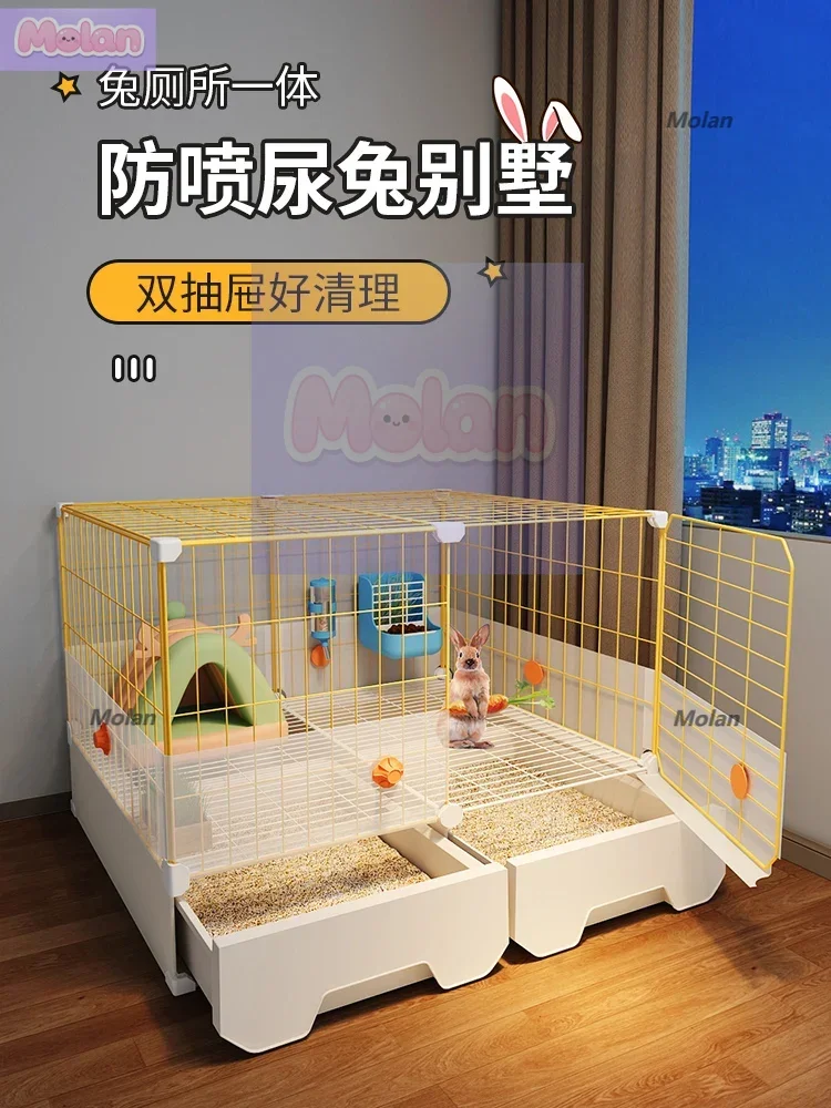 Anti-spray urine rabbit cage household large rabbit special villa with toilet indoor second-floor pygmy rabbit nest house
Anti-spray urine rabbit cage household large rabbit special villa with toilet indoor second-floor pygmy rabbit nest house