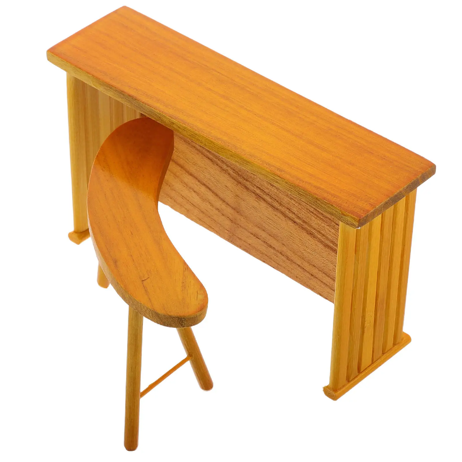 1Set Miniature Wooden Bar Table and Chair Set 1:12 Scale Natural Wood Finish Rustic Dollhouse Furniture for Cozy Lounge Scene
1Set Miniature Wooden Bar Table and Chair Set 1:12 Scale Natural Wood Finish Rustic Dollhouse Furniture for Cozy Lounge Scene