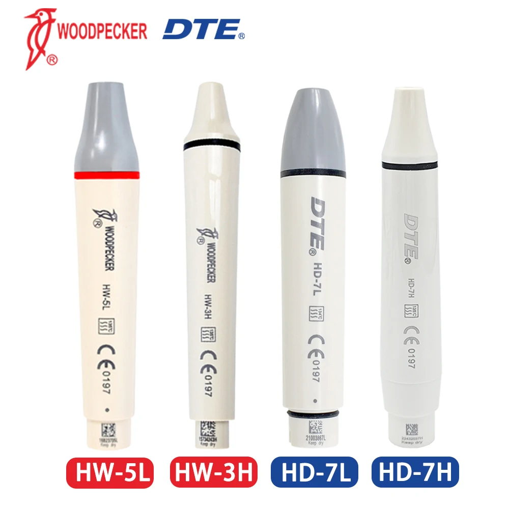 Ультразвуковой скалер Woodpecker DTE: наконечники HW-3H, HW-5L, HD-7L, HD-7H для удаления зубного камня, стоматологический инструмент
Ультразвуковой скалер Woodpecker DTE: наконечники HW-3H, HW-5L, HD-7L, HD-7H для удаления зубного камня, стоматологический инструмент