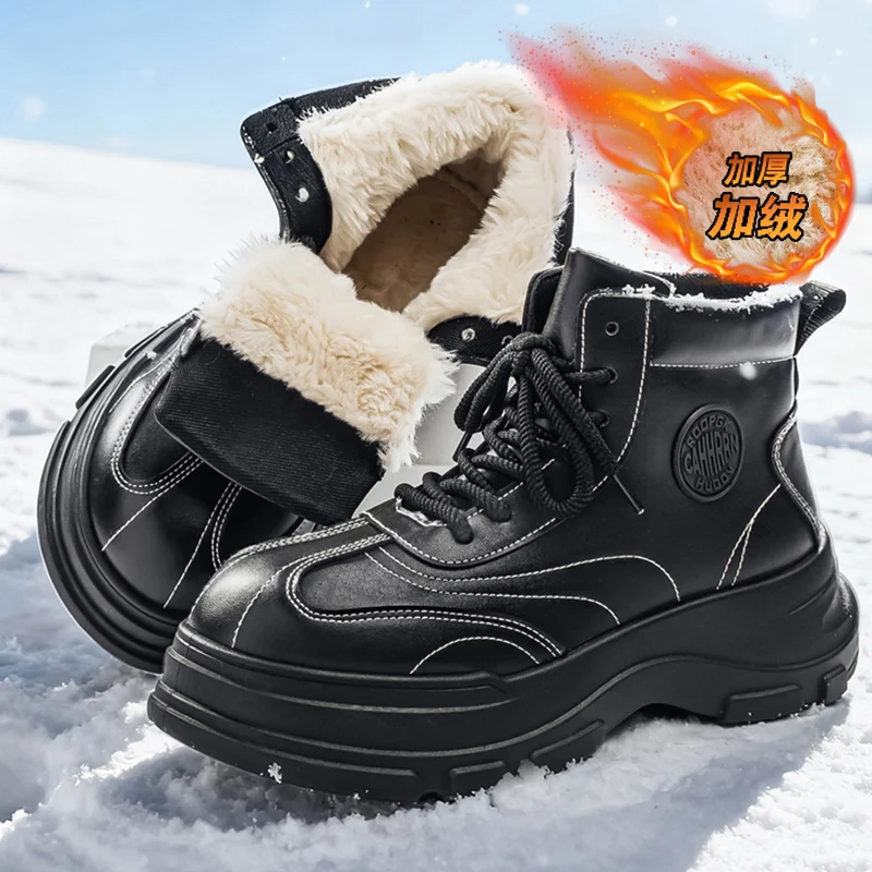 Thermal Plush Lined Vintage Work Ankle Boots Heavy Duty Non Slip Outsole Windproof Interior Casual Shoes For Men Winter Fashion
Thermal Plush Lined Vintage Work Ankle Boots Heavy Duty Non Slip Outsole Windproof Interior Casual Shoes For Men Winter Fashion