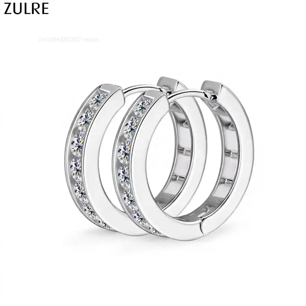 Wholesale High-Grade 14K Gold Filled Silver Plated Moissanite Round Brilliant Cut Hoop Earrings Light Luxury Trendy Women's
Wholesale High-Grade 14K Gold Filled Silver Plated Moissanite Round Brilliant Cut Hoop Earrings Light Luxury Trendy Women's