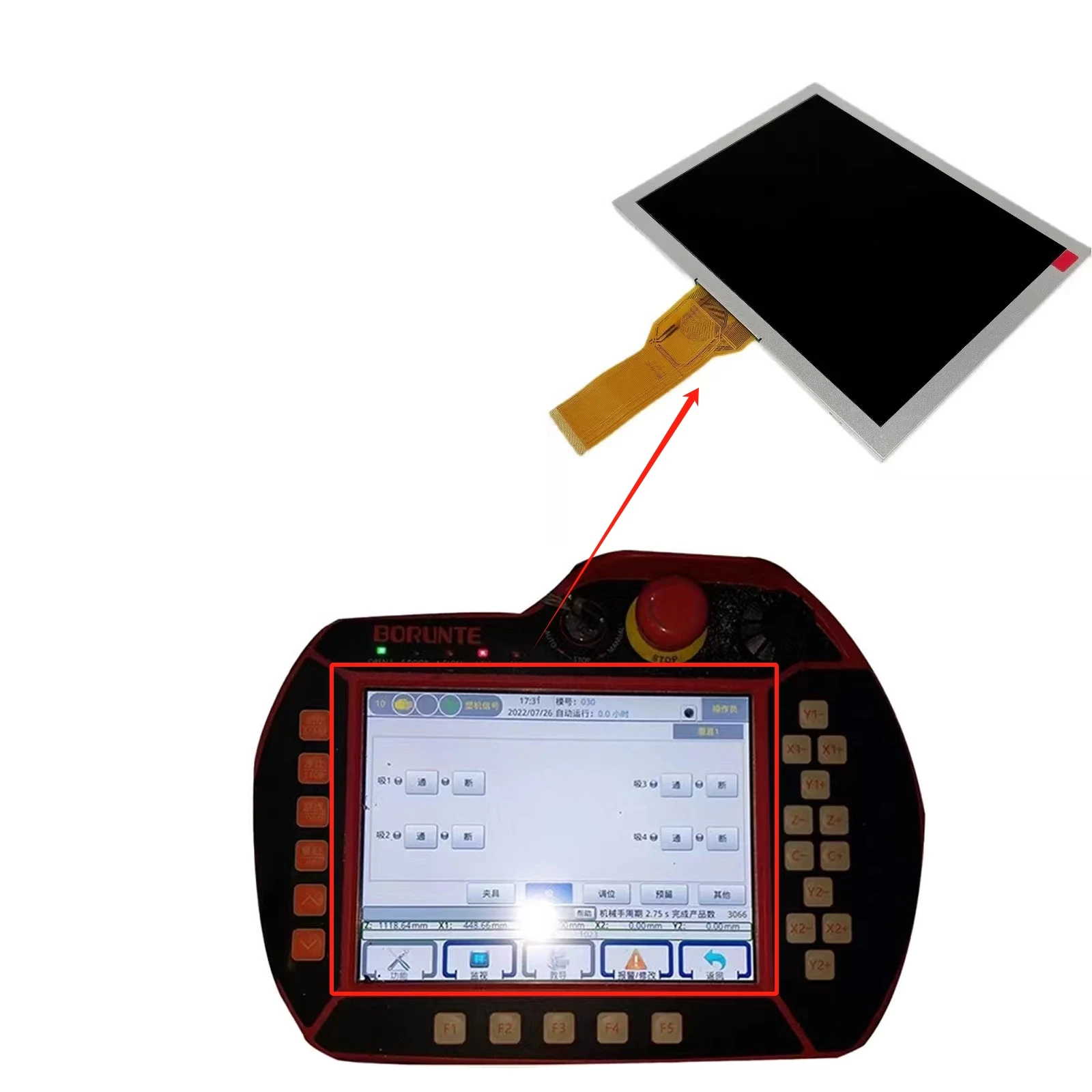 New Touch Screen panel and LCD for Borunte HC-S5 HC-S3 Mechanical Hand Touches Replacement
New Touch Screen panel and LCD for Borunte HC-S5 HC-S3 Mechanical Hand Touches Replacement