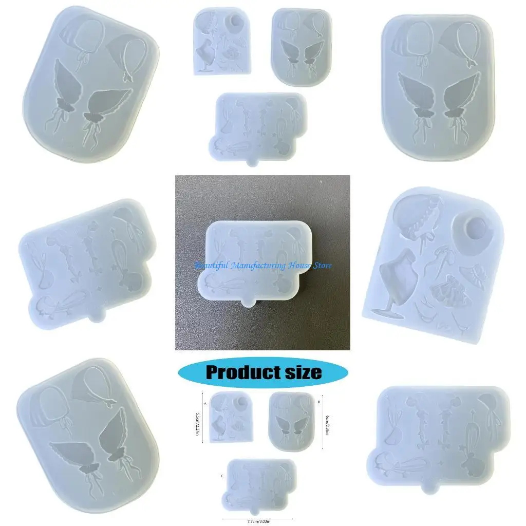 E56A Art Moulds Silicone Template Mold Hat Designing Tool Silicone Handmade Moulds Suitable for Manicure Creation
E56A Art Moulds Silicone Template Mold Hat Designing Tool Silicone Handmade Moulds Suitable for Manicure Creation