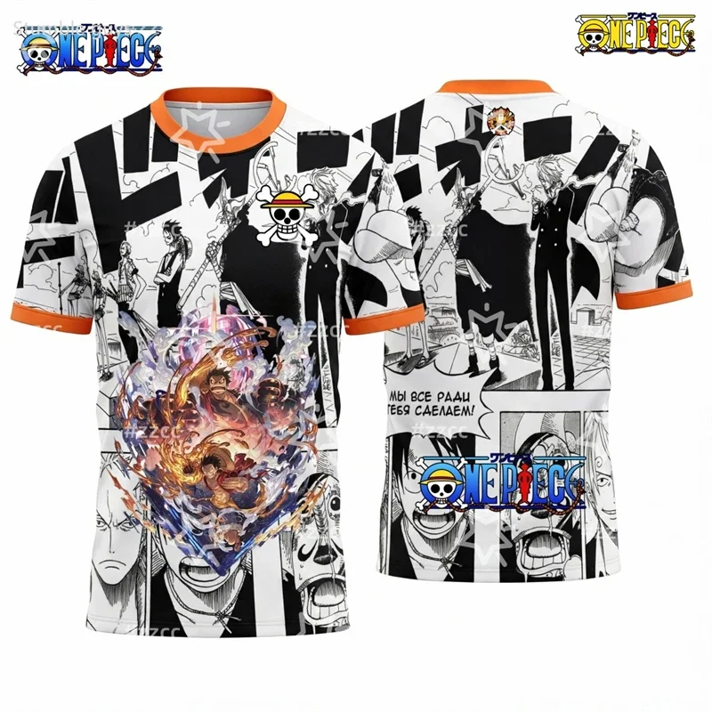 Summer Kids One Piece T-Shirt Jinbe Group Print Casual Boys Clothes Girls Short Sleeve Men Jersey Outdoor
Summer Kids One Piece T-Shirt Jinbe Group Print Casual Boys Clothes Girls Short Sleeve Men Jersey Outdoor
