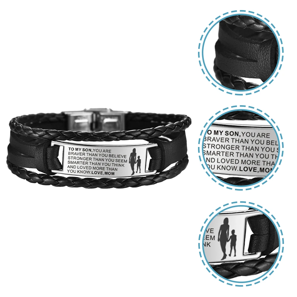 Bracelet Bracelets for Men Trendy Stainless Steel Mens Adjustable My Son Wrist Band Mother
Bracelet Bracelets for Men Trendy Stainless Steel Mens Adjustable My Son Wrist Band Mother