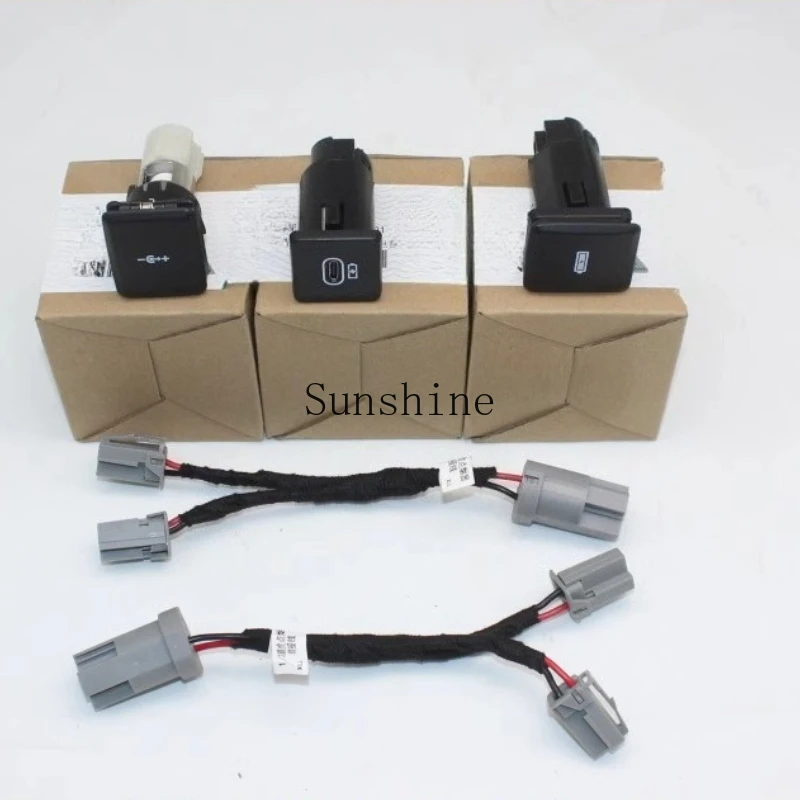 Applicable, front row central control type-c interface armrest box rear row USB adapter charging socket
Applicable, front row central control type-c interface armrest box rear row USB adapter charging socket