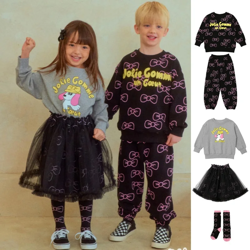 Children's Sweatshirts 2026 Spring New Arrival Black All-Over Print Bow Boys' Girls' Hoodie Pure Cotton Cute Girls' Mesh Skirt
Children's Sweatshirts 2026 Spring New Arrival Black All-Over Print Bow Boys' Girls' Hoodie Pure Cotton Cute Girls' Mesh Skirt
