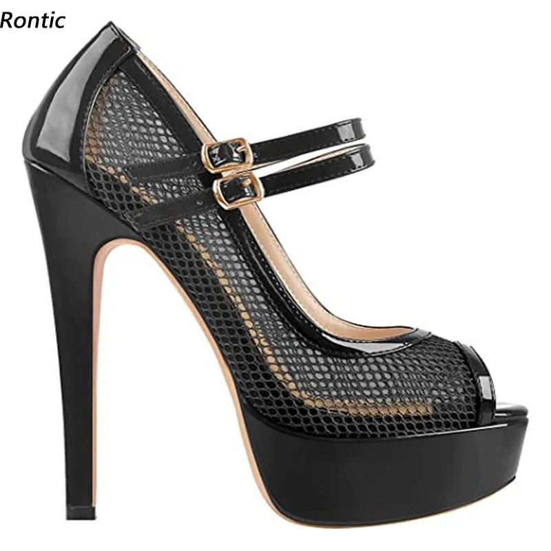 Rontic 2022 Handmade Women Platform Pumps Thin High Heels Peep Toe Pretty Red Black Cosplay Shoes US Size 5-20
Rontic 2022 Handmade Women Platform Pumps Thin High Heels Peep Toe Pretty Red Black Cosplay Shoes US Size 5-20