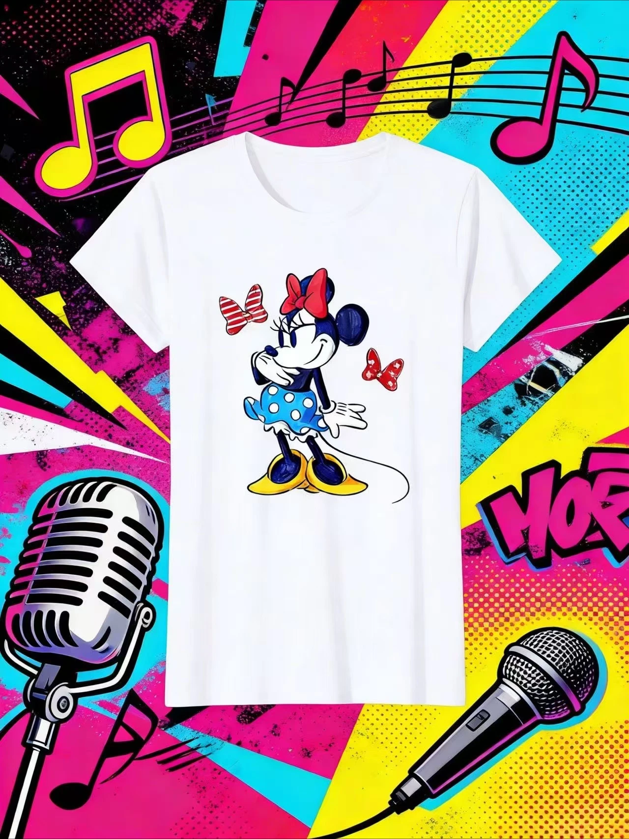 Disney Summer Minnie Mouse 100% Pure Cotton Printed T-shirt for Men and Women Outdoor Casual Street Breathable Quick-drying Top
Disney Summer Minnie Mouse 100% Pure Cotton Printed T-shirt for Men and Women Outdoor Casual Street Breathable Quick-drying Top