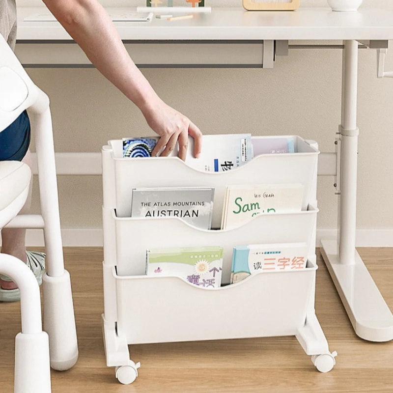 Creamy Style Plastic Bookcase Mobile Storage Rack Large Capacity Bookshelf for Kids Student Bedroom Living Room Organizer
Creamy Style Plastic Bookcase Mobile Storage Rack Large Capacity Bookshelf for Kids Student Bedroom Living Room Organizer