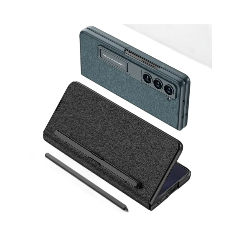 Flip plain leather holder mobile phone case suitable for Samsung ZFold5 folding screen pen slot anti-fall leather case
Flip plain leather holder mobile phone case suitable for Samsung ZFold5 folding screen pen slot anti-fall leather case