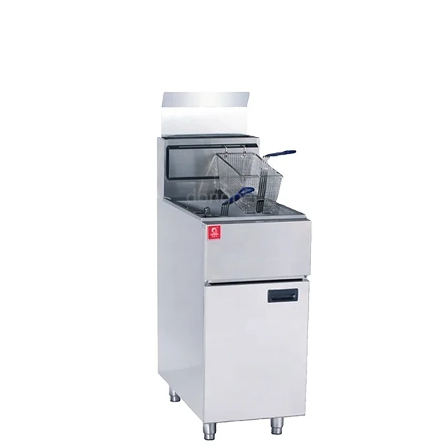 Two Baskets Free Standing Fried Chicken Fryer Machine/28L Potato Chip Fryer/Single Tank Gas Fryer
Two Baskets Free Standing Fried Chicken Fryer Machine/28L Potato Chip Fryer/Single Tank Gas Fryer