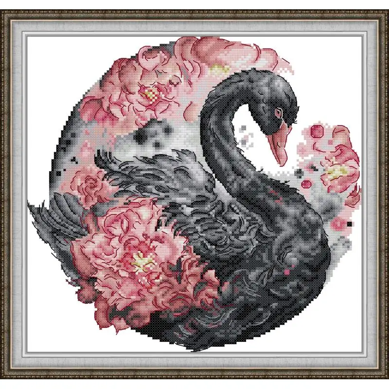 Maydear Full Cross Stitch Kit, 11CT/14CT/16CT/9CT Aida Fabric,DMC Threads Sewing Pattern Embroidery Set-Black Swan
Maydear Full Cross Stitch Kit, 11CT/14CT/16CT/9CT Aida Fabric,DMC Threads Sewing Pattern Embroidery Set-Black Swan