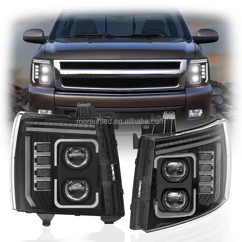 Автомобильные аксессуары для Chevrolet Silverado 07-13 светодиодные фары проектора с белыми DRL/янтарными поворотными передними фарами в сборе
Автомобильные аксессуары для Chevrolet Silverado 07-13 светодиодные фары проектора с белыми DRL/янтарными поворотными передними фарами в сборе