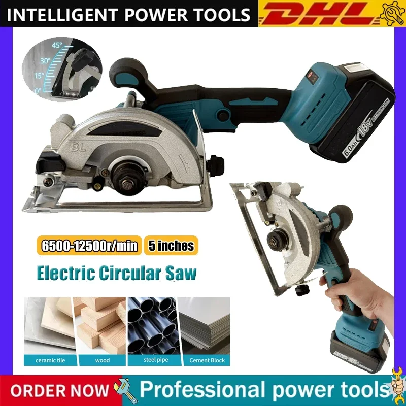 For Makita 18V Battery 125mm Cordless Circular Saw 5000rpm Brushless Woodworking Saw 45degree Cut Adjustment Circular Saw
For Makita 18V Battery 125mm Cordless Circular Saw 5000rpm Brushless Woodworking Saw 45degree Cut Adjustment Circular Saw