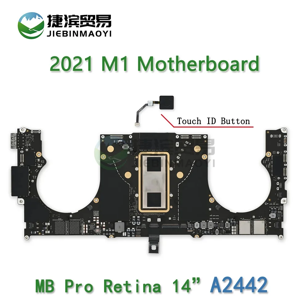 Laptop A2442 Motherboard 16G 32G 500G 1TB SSD EMC 3650 for Macbook Pro 14-inch M1 A2442 Logic Board 820-02098 With Touch ID 2021
Laptop A2442 Motherboard 16G 32G 500G 1TB SSD EMC 3650 for Macbook Pro 14-inch M1 A2442 Logic Board 820-02098 With Touch ID 2021