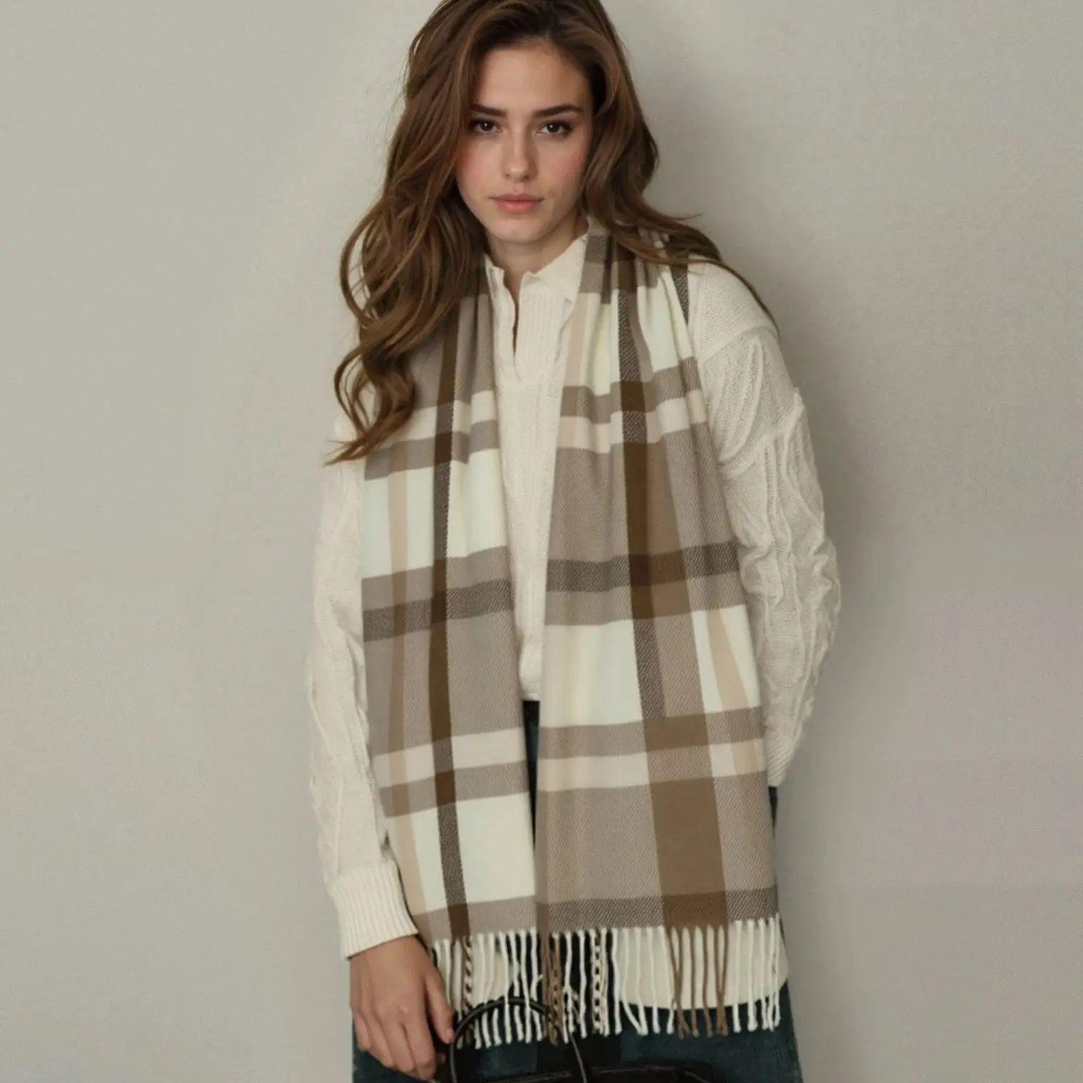 Модный клетчатый кашемировый шарф-шаль с принтом для женщин и мужчин, осенне-зимний теплый шарф из пашмины с кисточками, длинный однотонный шарф Mulffer
Модный клетчатый кашемировый шарф-шаль с принтом для женщин и мужчин, осенне-зимний теплый шарф из пашмины с кисточками, длинный однотонный шарф Mulffer