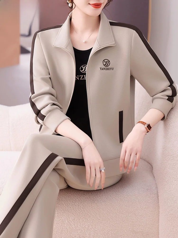 Young Mom Casual Sportswear Set Spring Autumn Women's Sle Lady's Top Coat Loose Fit Long Pants Regular Sve Polyester Cot...
Young Mom Casual Sportswear Set Spring Autumn Women's Sle Lady's Top Coat Loose Fit Long Pants Regular Sve Polyester Cot...
