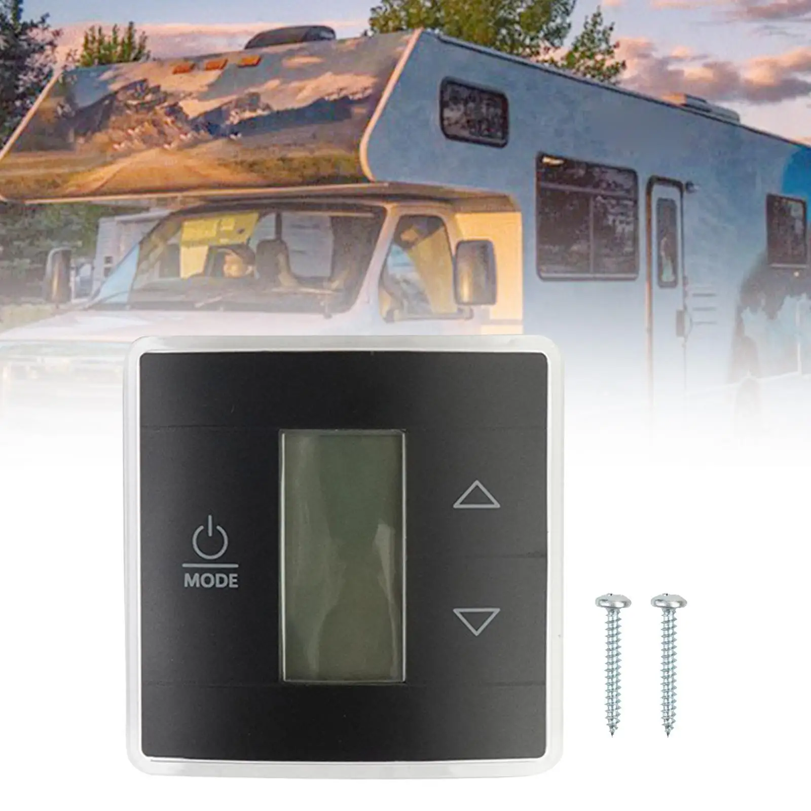 RV Thermostat Digital Display 3316250.712 Single Zone Spare Parts High Reliability with Backlight Replacement for Campers
RV Thermostat Digital Display 3316250.712 Single Zone Spare Parts High Reliability with Backlight Replacement for Campers