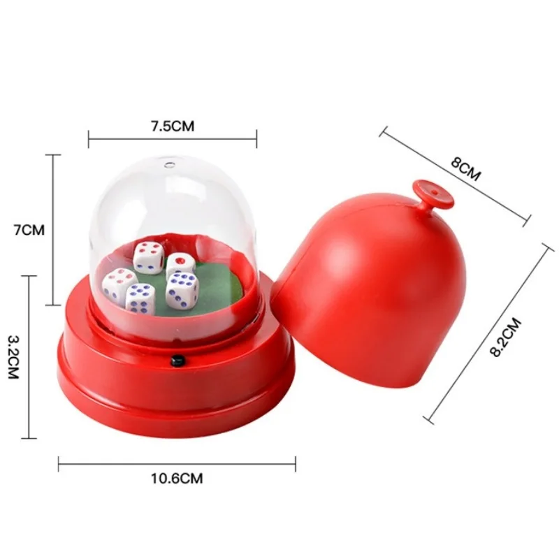 New Automatic Electric Dice Shaker Cup Electronic Dice Roller Box Party Entertainment Game Supplies for Bar KTV And Party Game
New Automatic Electric Dice Shaker Cup Electronic Dice Roller Box Party Entertainment Game Supplies for Bar KTV And Party Game