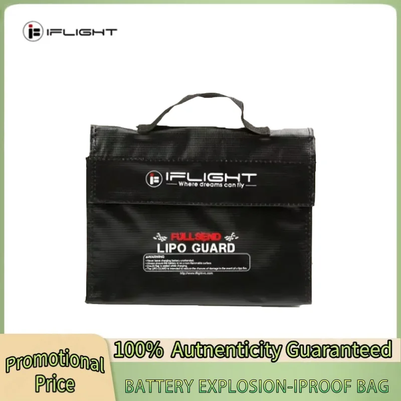 IFlight Fireproof Retardant RC LiPo Battery Pack Portable Explosion Proof Safety Bag 240X180X65mm for FPV Racing Drone
IFlight Fireproof Retardant RC LiPo Battery Pack Portable Explosion Proof Safety Bag 240X180X65mm for FPV Racing Drone