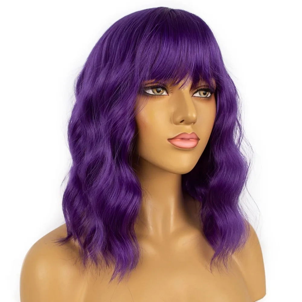 Красочные короткие парики боб с челкой для женщин, свободный волнистый парик, вьющийся волнистый синтетический боб длиной до плеч
Красочные короткие парики боб с челкой для женщин, свободный волнистый парик, вьющийся волнистый синтетический боб длиной до плеч