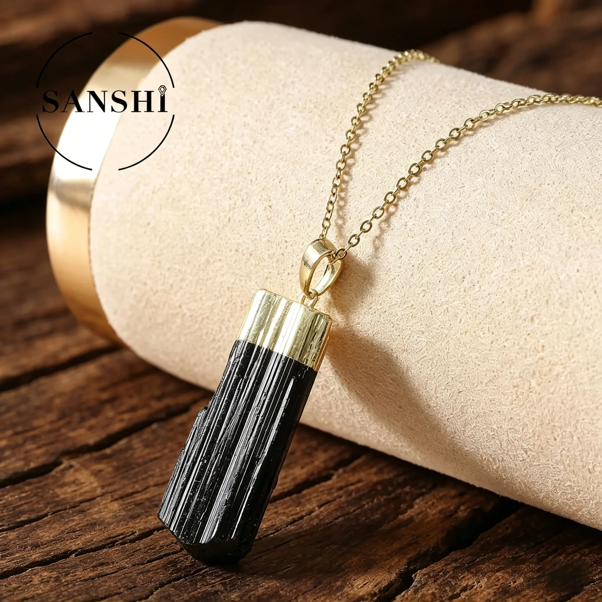 Minimalist Stylish Irregular Natural BlackTourmaline Electroplated Pendant Necklace Men Women Suitable Couples Various Occasions
Minimalist Stylish Irregular Natural BlackTourmaline Electroplated Pendant Necklace Men Women Suitable Couples Various Occasions