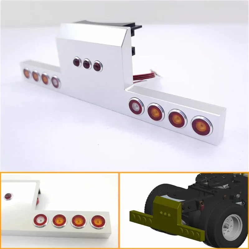 Metal Led Tail Light Angel Eye Light for 1/14 Tamiya RC Truck Trailer Tipper New King 56344 56301 Car Diy Oarts
Metal Led Tail Light Angel Eye Light for 1/14 Tamiya RC Truck Trailer Tipper New King 56344 56301 Car Diy Oarts
